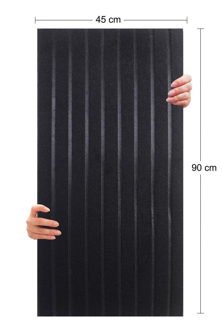 Tink Akustik ve Dekoratif Lambiri Desenli Keçe Panel 45X90 cm / 2 Adet / 0,81 M²