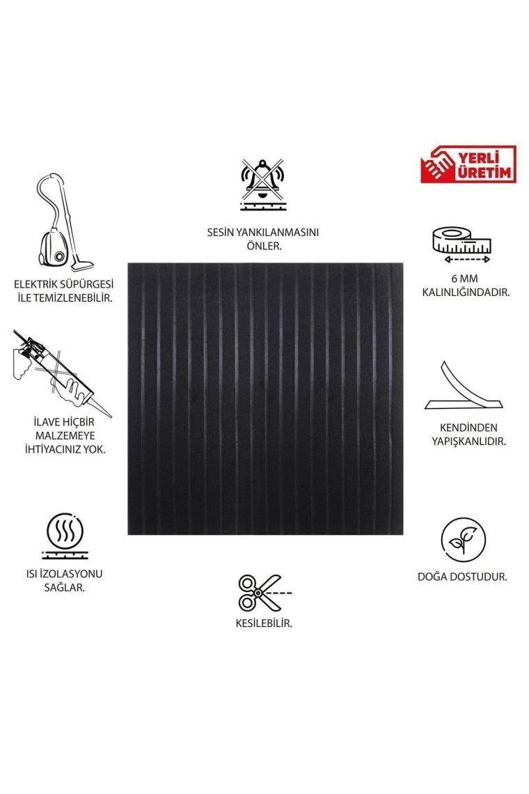 Tink Akustik ve Dekoratif Lambiri Desenli Keçe Panel 45X90 cm / 2 Adet / 0,81 M²