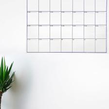 Aylık Planlayıcı Manyetik Duvar Stickerı Takvim Plan ÇIZELGESI-56X70 cm Byr  [byrtek]