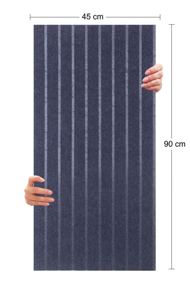 Tink Akustik ve Dekoratif Lambiri Desenli Keçe Panel 45X90 cm / 2 Adet / 0,81 M²
