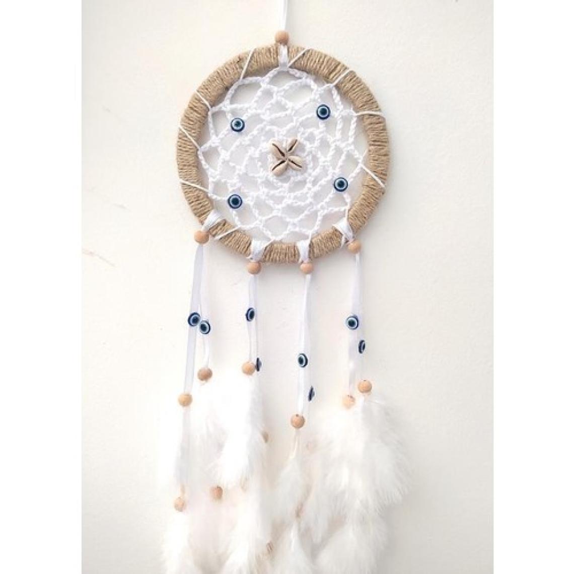 Hd Marketim Nazar Boncuklu Düş Kapanı Dreamcatcher Kuş Tüyü Duvar Süsü Ev Dekor