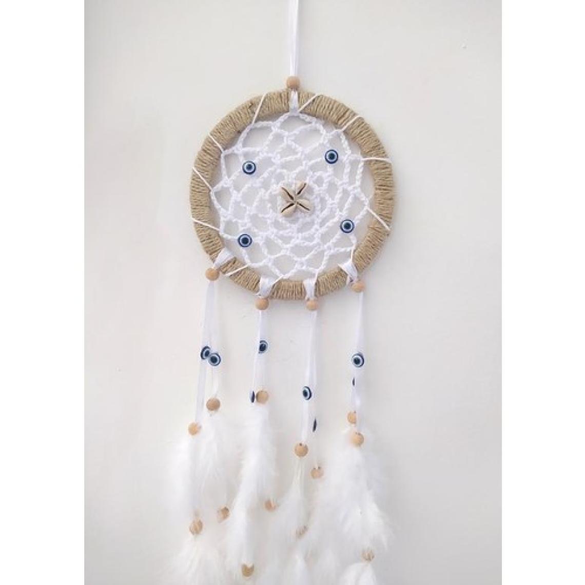 Hd Marketim Nazar Boncuklu Düş Kapanı Dreamcatcher Kuş Tüyü Duvar Süsü Ev Dekor