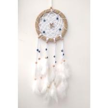 Hd Marketim Nazar Boncuklu Düş Kapanı Dreamcatcher Kuş Tüyü Duvar Süsü Ev Dekor