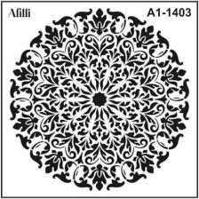 Filli Boya Afilli Stencil A1-1403 Mandala-3 30X30