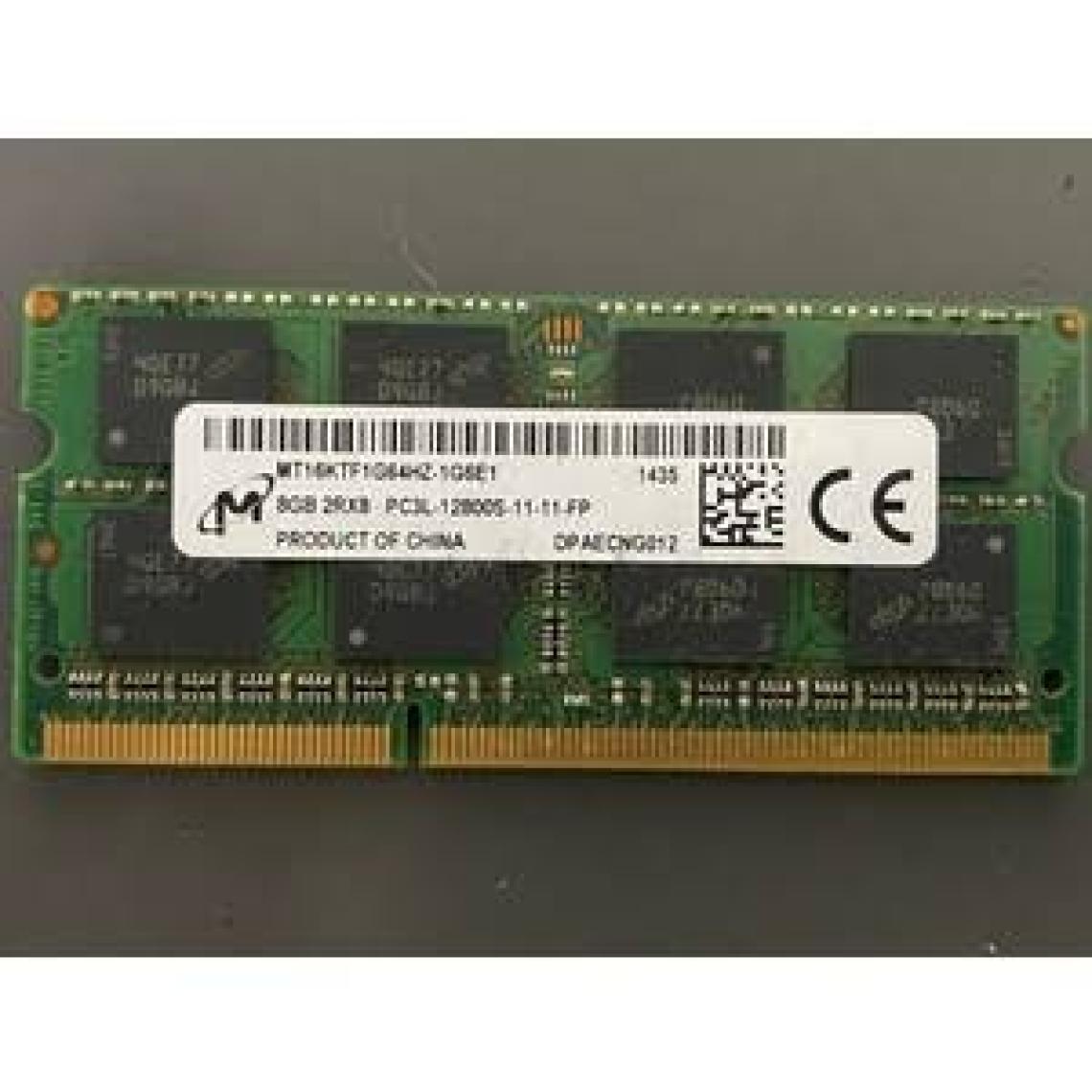 Micron MT16KTF1G64HZ-1G6E1 8 GB Ddr3 1600 Mhz CL11 Notebook Ram Bellek