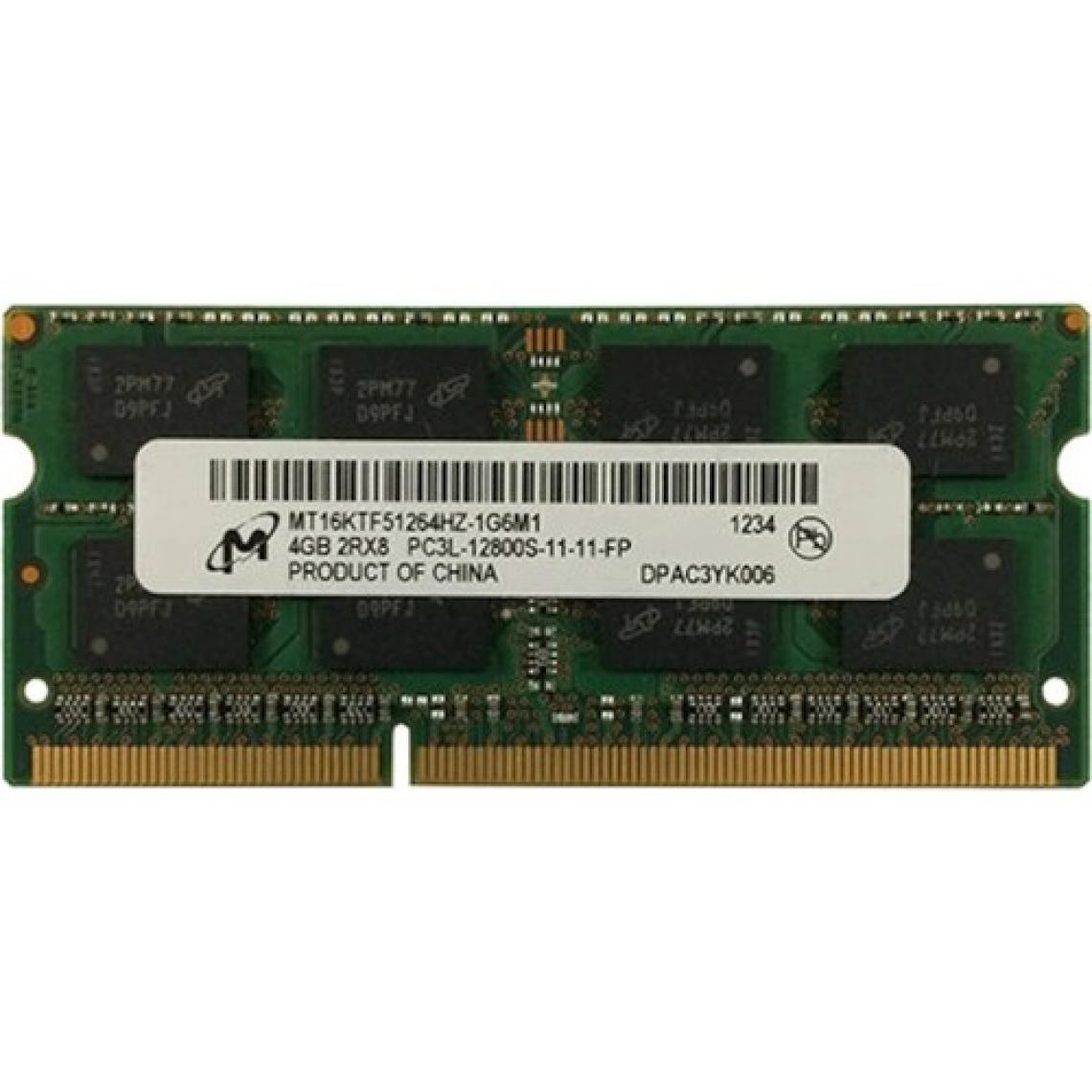 Micron MT16KTF51264HZ-1G6M1 4 GB Ddr3 1600 Mhz CL11 Notebook Ram