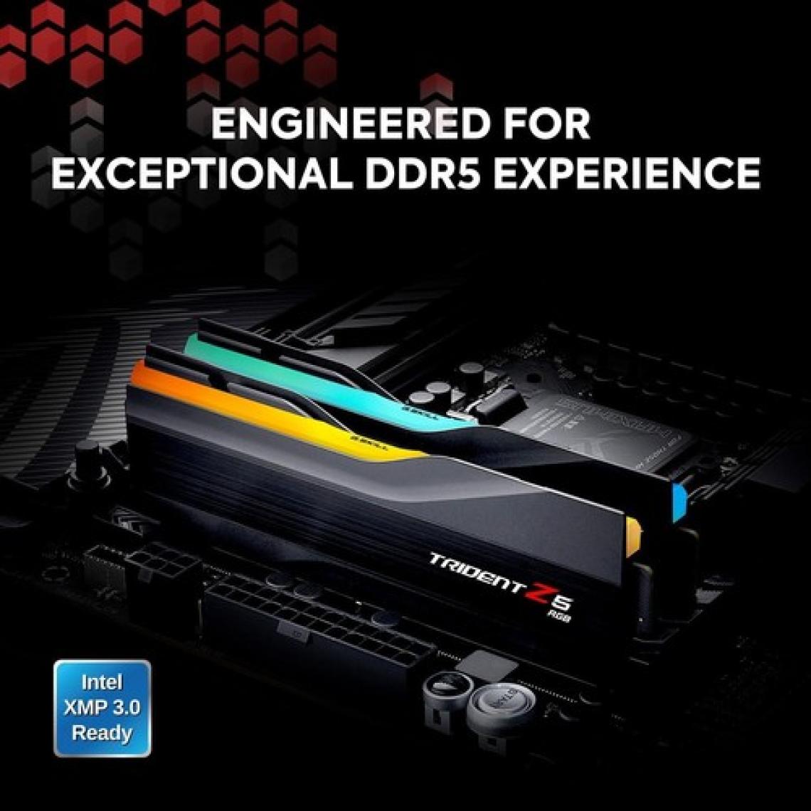 Gskıll Trident Z5 Rgb Siyah DDR5-6800MHZ CL34 96GB (2X48GB) Dual (34-46-46-108) 1,35V
