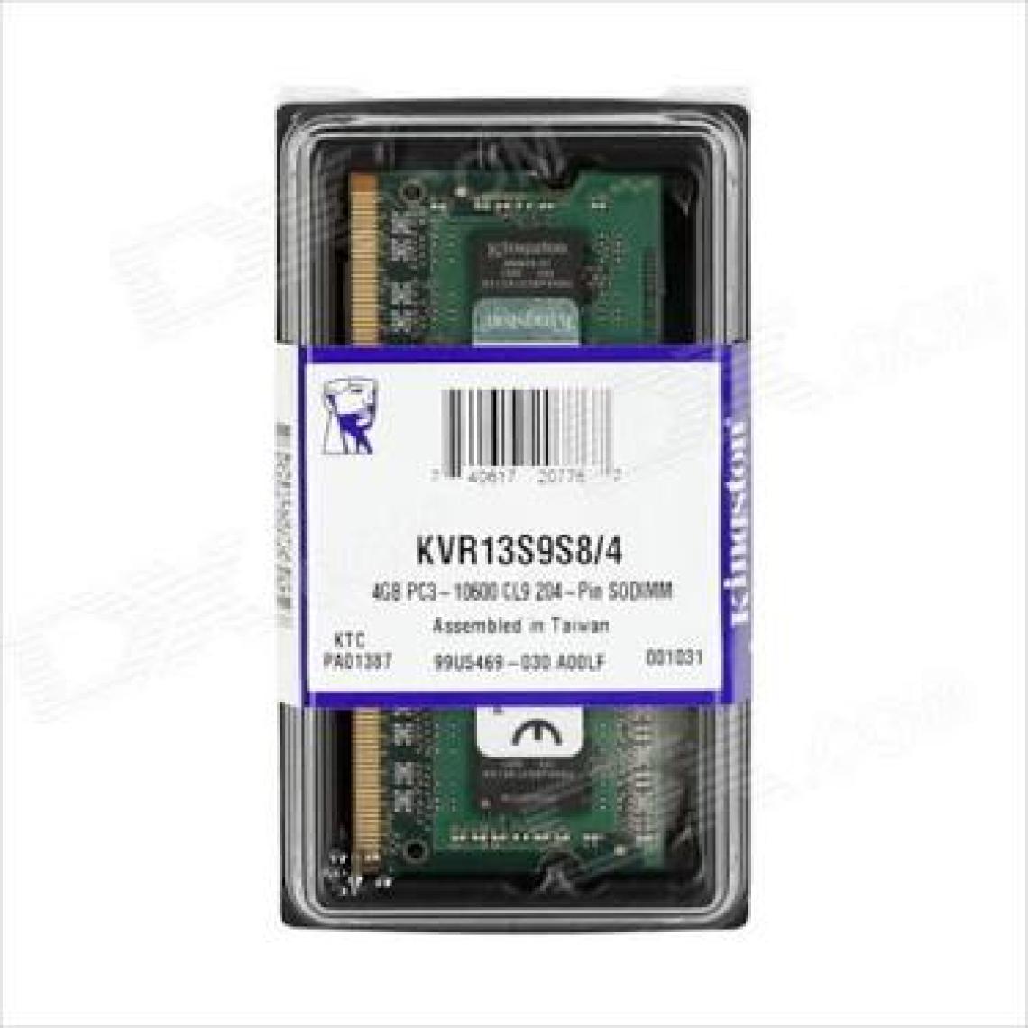Kingston 4GB 1333MHz DDR3 Notebook Ram (KVR13S9S8/4)