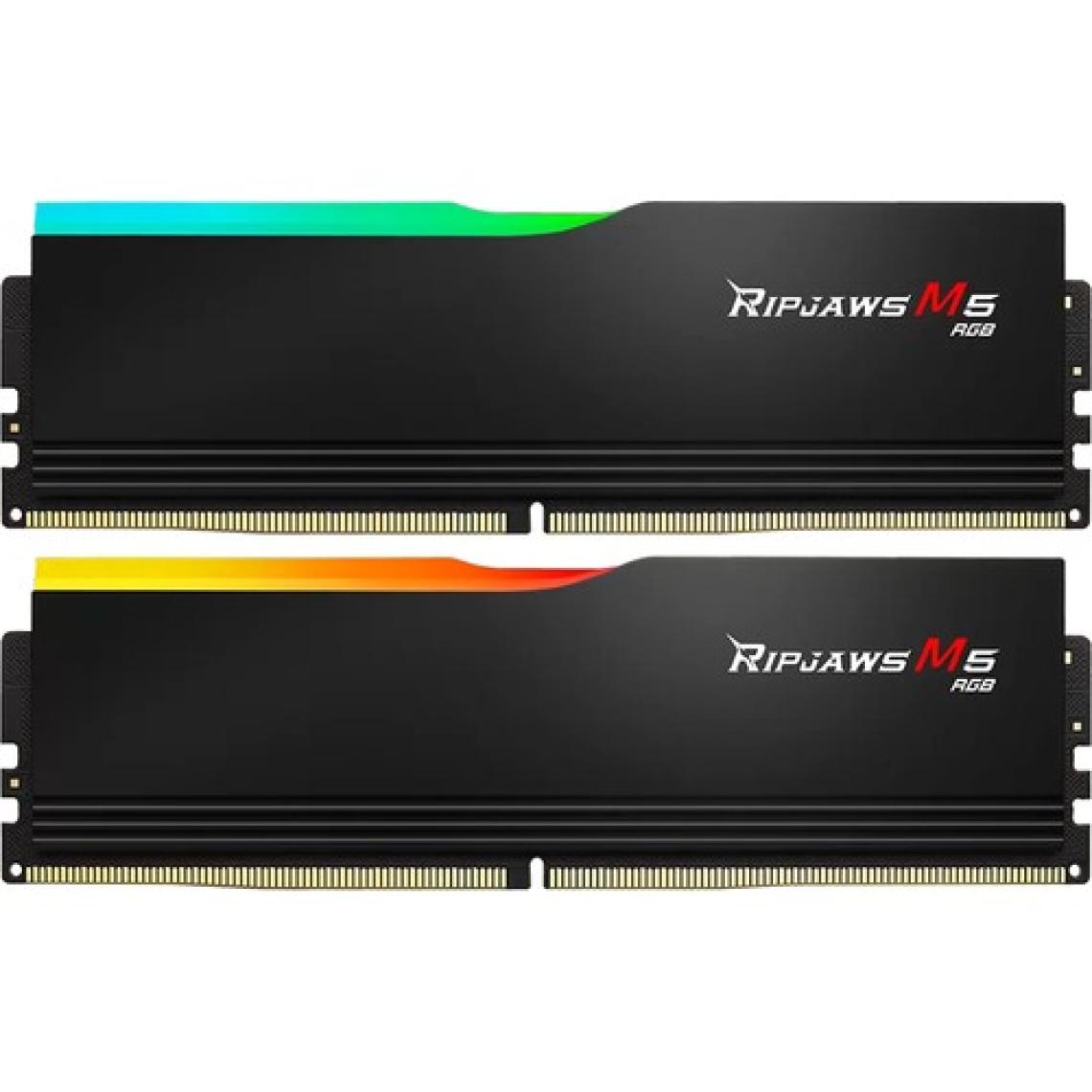 GSkill Gskıll Ripjaws M5 Siyah Rgb DDR5-6400MHZ CL36 32GB (2X16GB) Dual (36-48-48-96) 1.35V