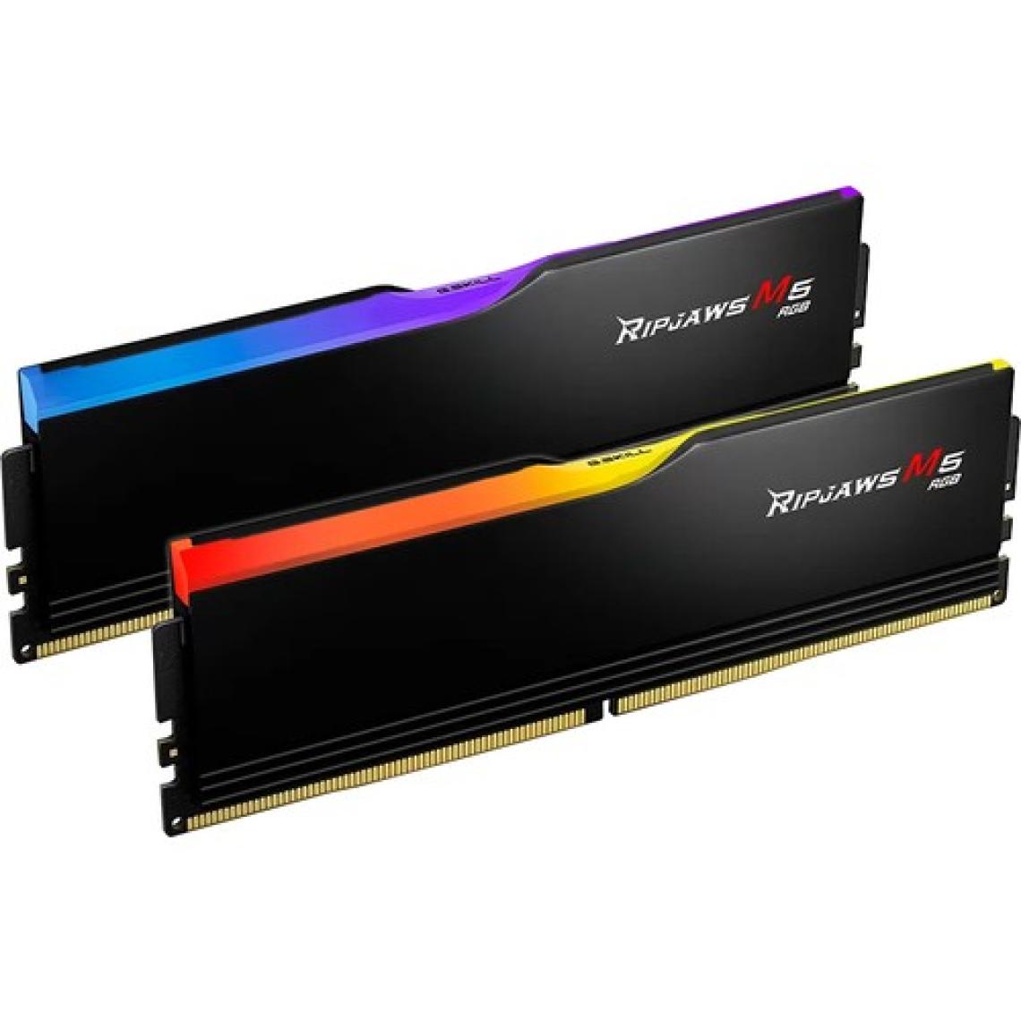 GSkill Gskıll Ripjaws M5 Siyah Rgb DDR5-6400MHZ CL36 32GB (2X16GB) Dual (36-48-48-96) 1.35V