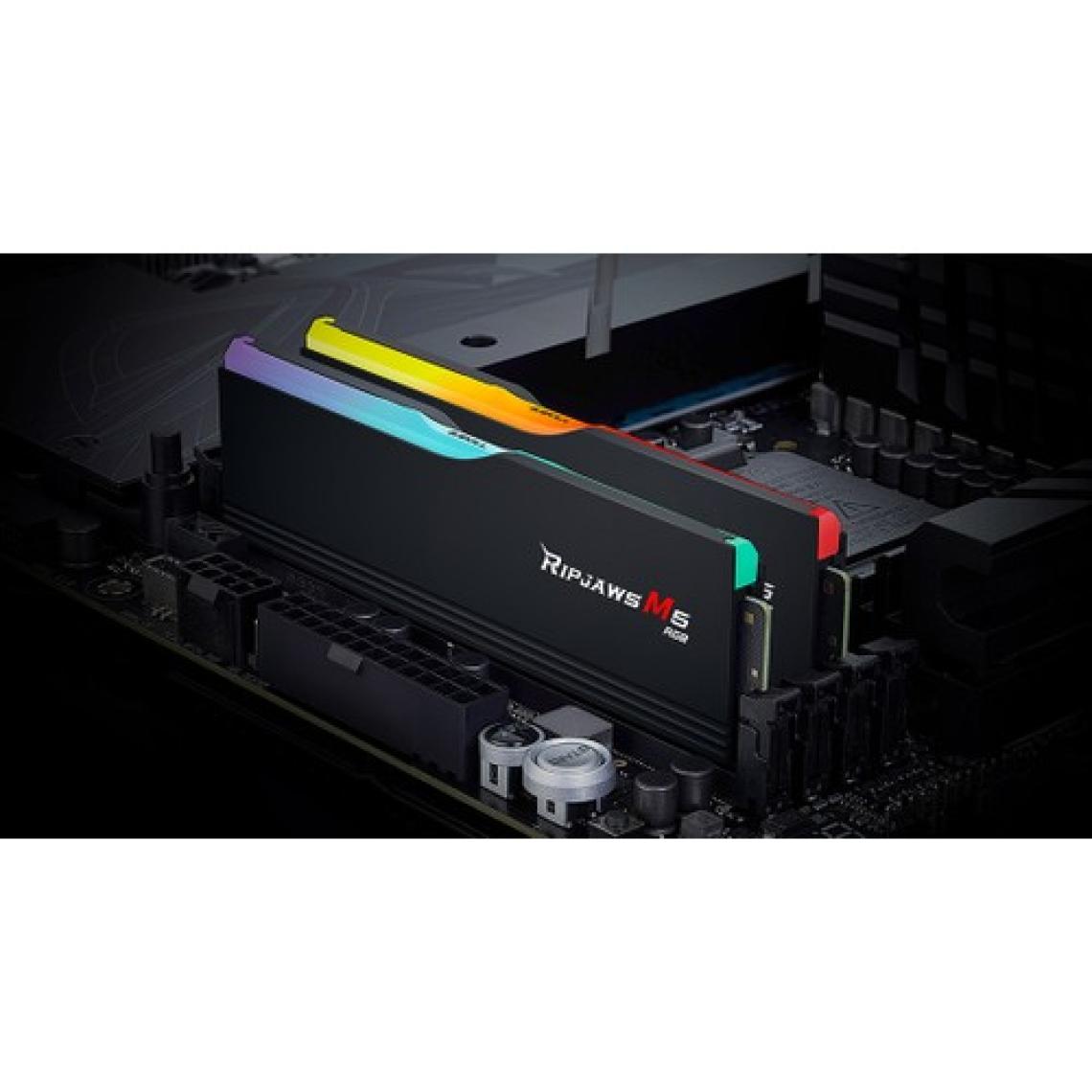 GSkill Gskıll Ripjaws M5 Siyah Rgb DDR5-6400MHZ CL36 32GB (2X16GB) Dual (36-48-48-96) 1.35V