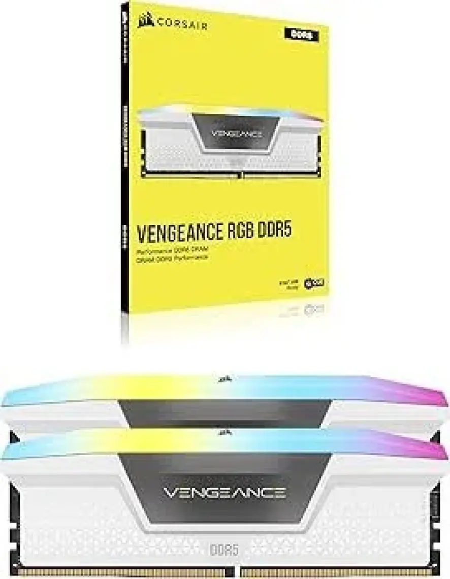 Corsaır Vengeance Rgb 32GB (2X16GB) 6000MHZ Ddr5 C30 1,40V Expo & Xmp Ram (CMH32GX5M2B6000Z30W)