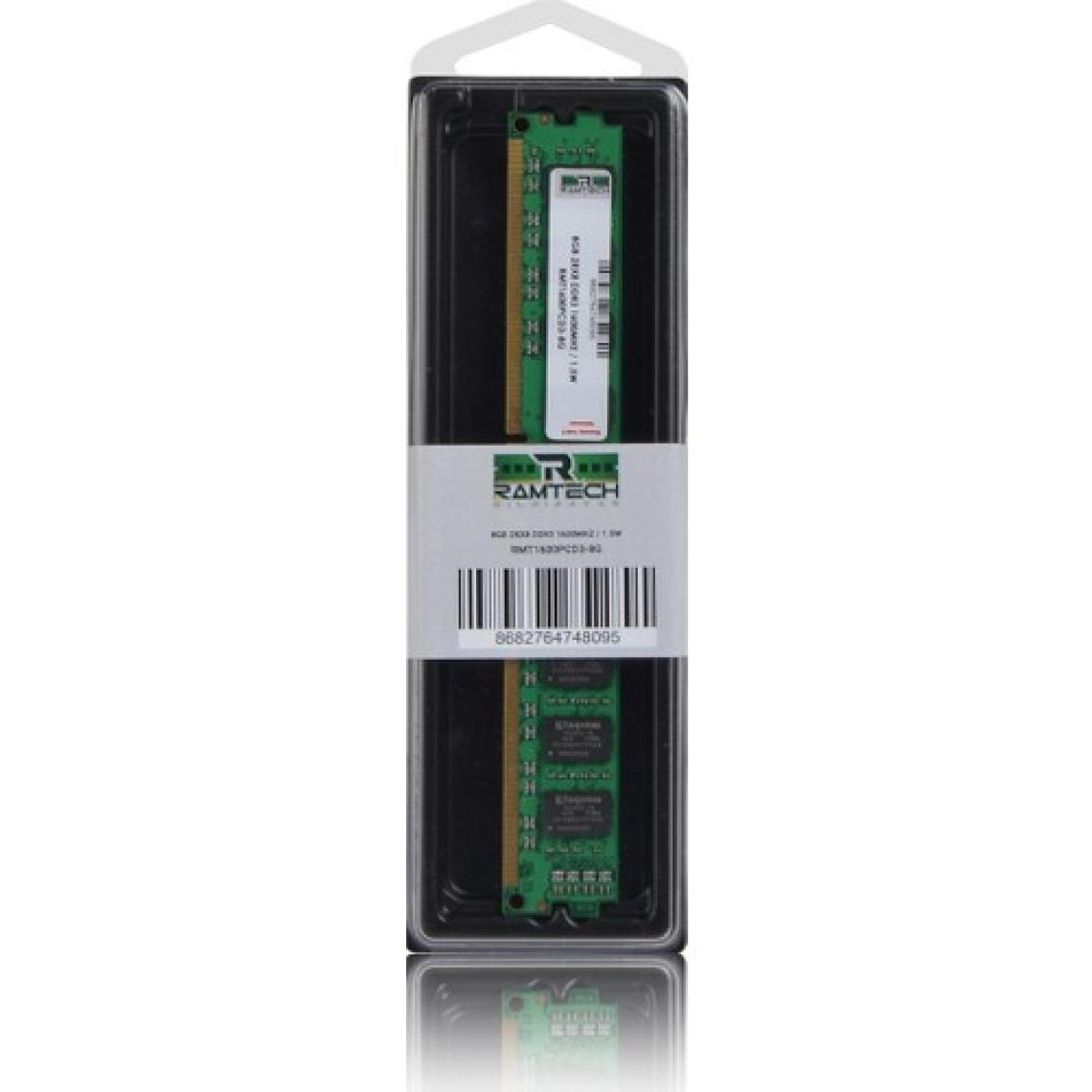 Ramtech 8gb Ddr3 1600MHZ Amd ve Intel Işlemcilere Uyumlu Masaüstü Ram 1.5W RMT1600PCD3-8G