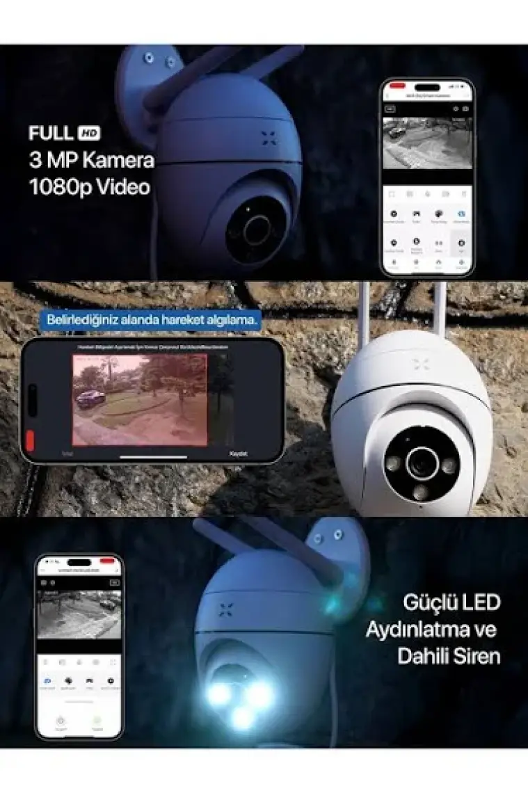 Xenon X7266 Fhd 3mp Gece G. Wı-Fı Guvenlık Kam.