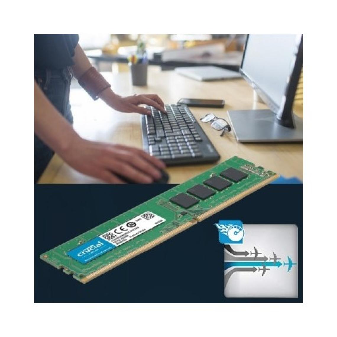 Crucial 8GB 2666MHz UDIMM CL19 DDR4 Ram CB8GU2666