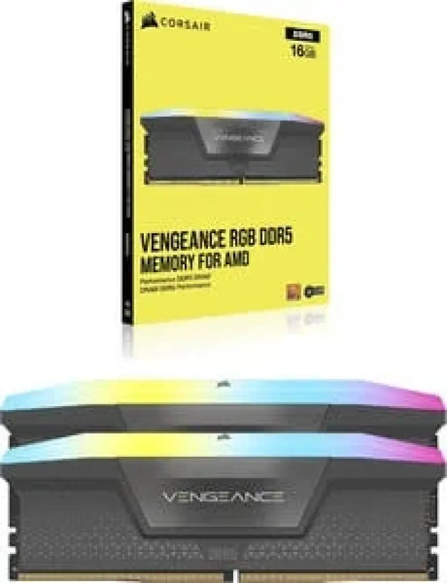 Corsaır Vengeance Rgb 32GB (2X16GB) 6000MHZ Ddr5 CL36 Amd Expo Dual Kit RAM-CMH32GX5M2E6000Z36