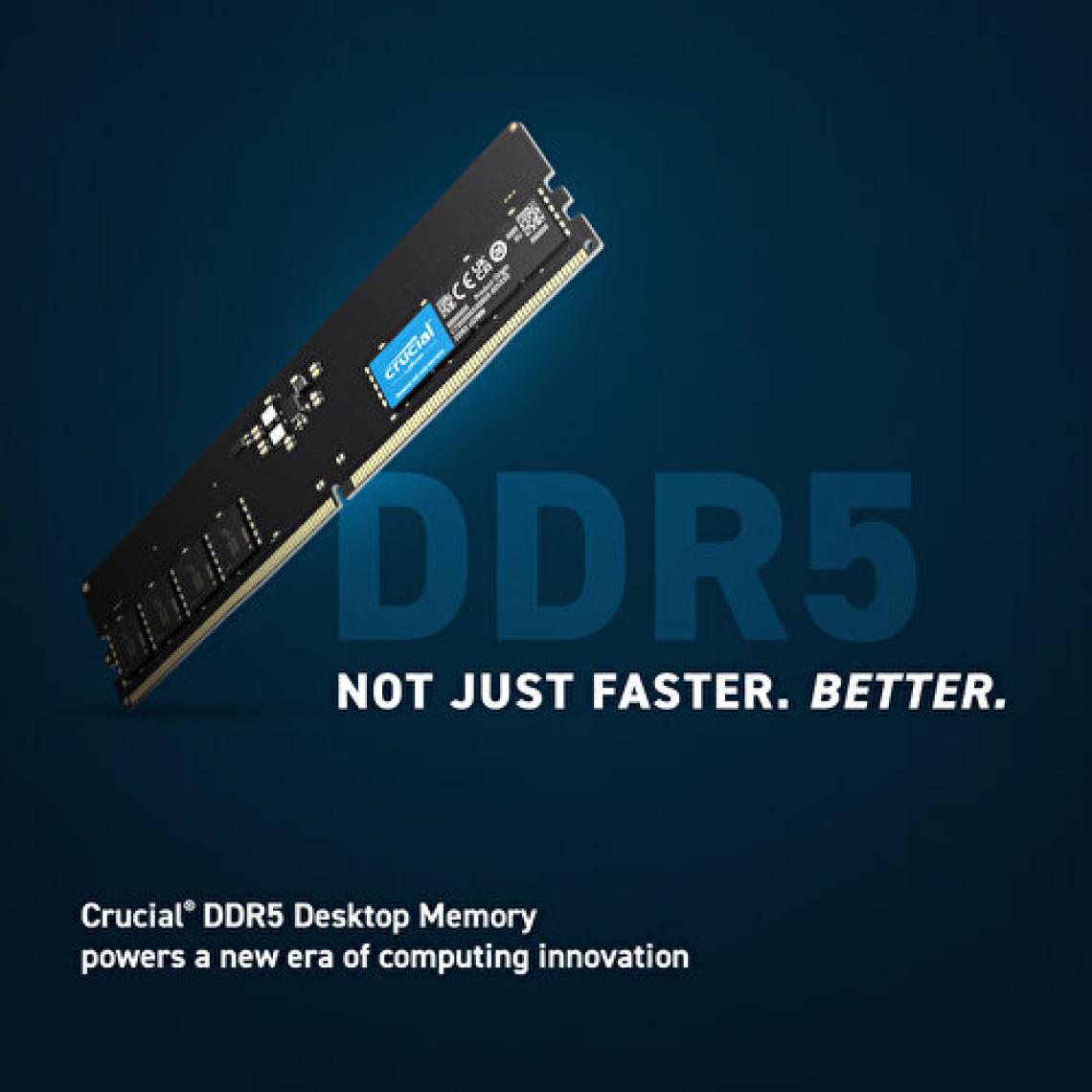 Crucial 8GB 4800MHz DDR5 CL40 Ram - CT8G48C40U