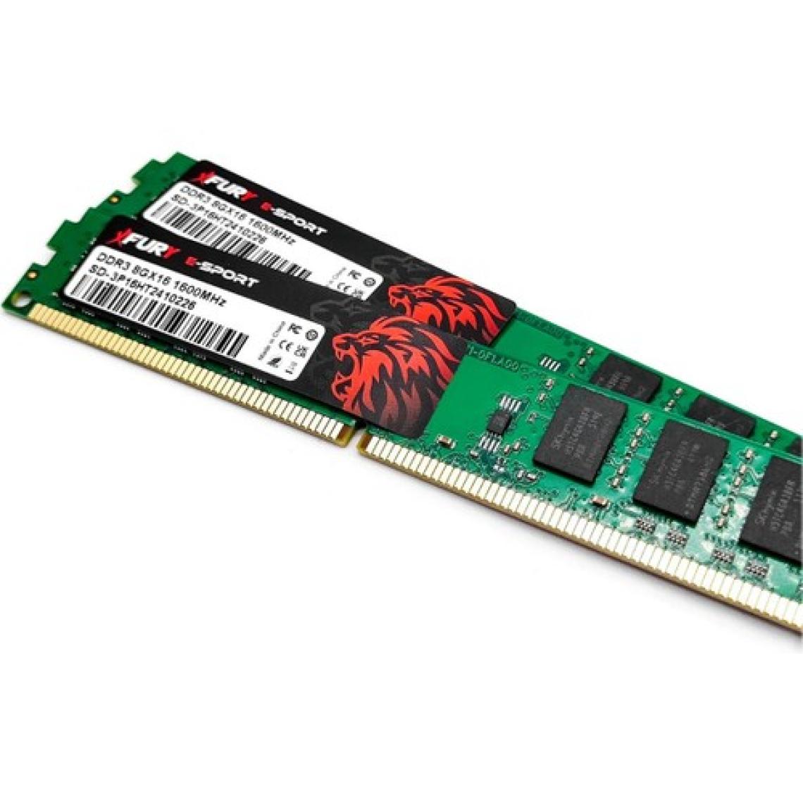 Fury E-Sport  16GB 1600MHZ DDR3 Masaüstü Ram Bellek 2X8GB