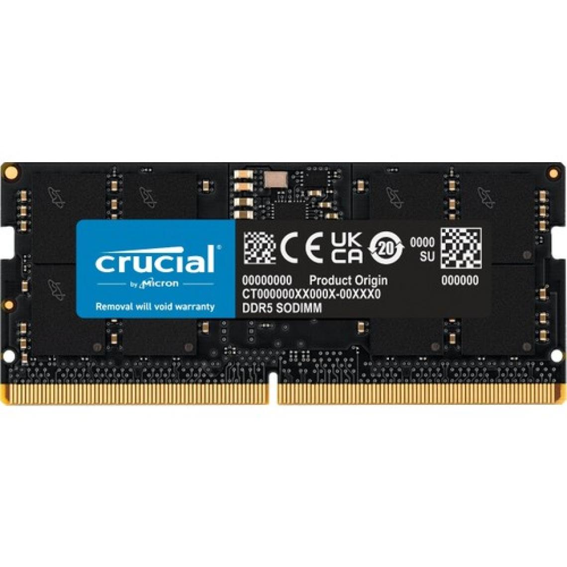 Crucial 32GB Ddr5 4800 Sodımm CL40 (16GBIT) CT32G48C40S5 Notebook Ram Bellek