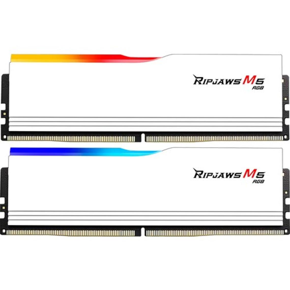 GSkill Gskıll Ripjaws M5 Beyaz Rgb DDR5-6000MHZ CL36 32GB (2X16GB) Dual (36-48-48-96) 1.25V