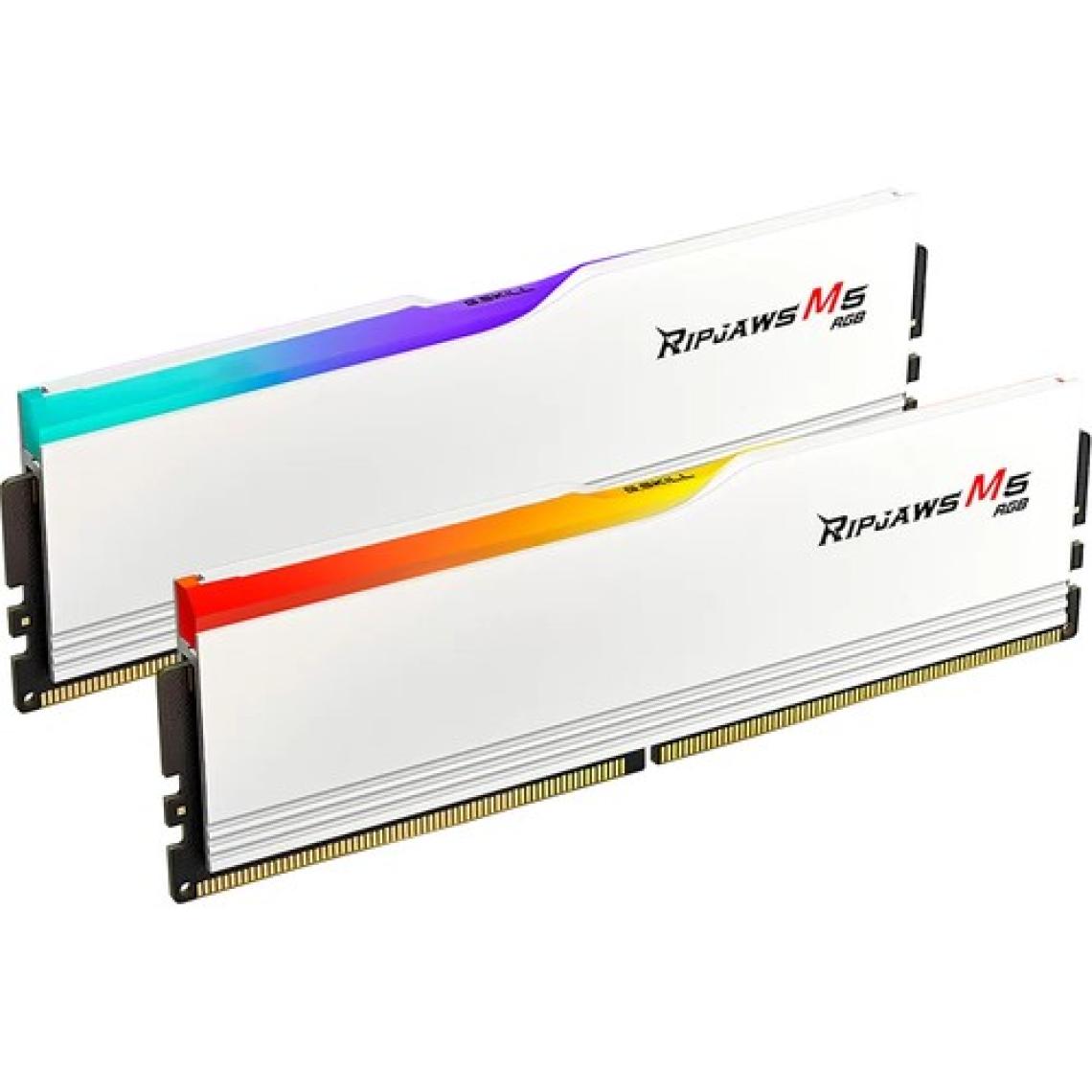 GSkill Gskıll Ripjaws M5 Beyaz Rgb DDR5-6000MHZ CL36 32GB (2X16GB) Dual (36-48-48-96) 1.25V