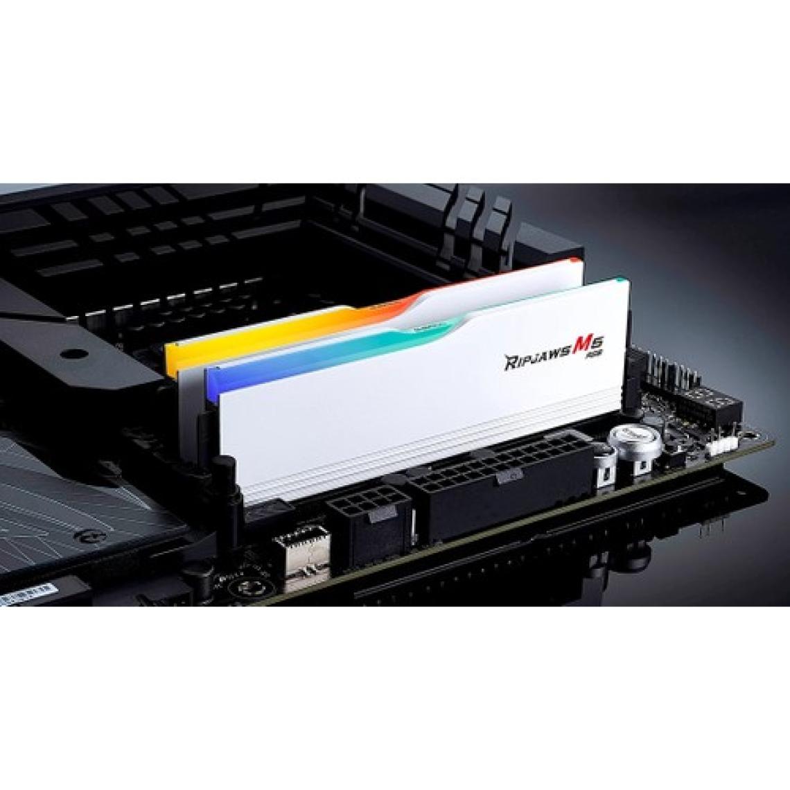 GSkill Gskıll Ripjaws M5 Beyaz Rgb DDR5-6000MHZ CL36 32GB (2X16GB) Dual (36-48-48-96) 1.25V