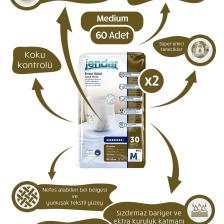 Emici Külot Yetişkin Bezi Medium 30x2 60 Adet