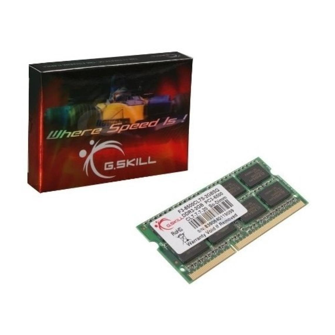 GSKILL Value DDR3-1333Mhz CL9 4GB SO-DIMM (F3-10666CL9S-4GBSQ)