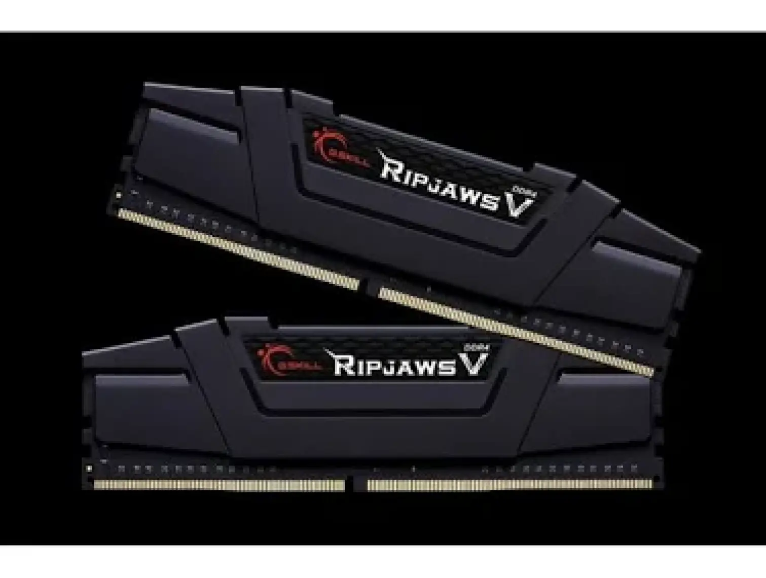 GSkill Ripjawsv Siyah 16GB (2x8GB) DDR4 3200MHz Soğutuculu CL16 RAM F4-3200C16D-16GVKB