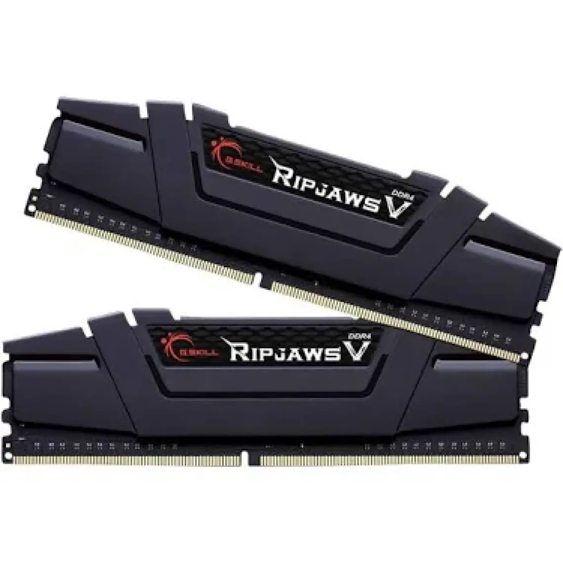 GSkill Ripjawsv Siyah 16GB (2x8GB) DDR4 3200MHz Soğutuculu CL16 RAM F4-3200C16D-16GVKB
