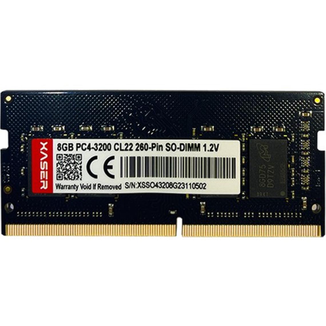 Xaser XS32S22S8/8 8gb Ddr4 3200MHZ CL22 Notebook Ram