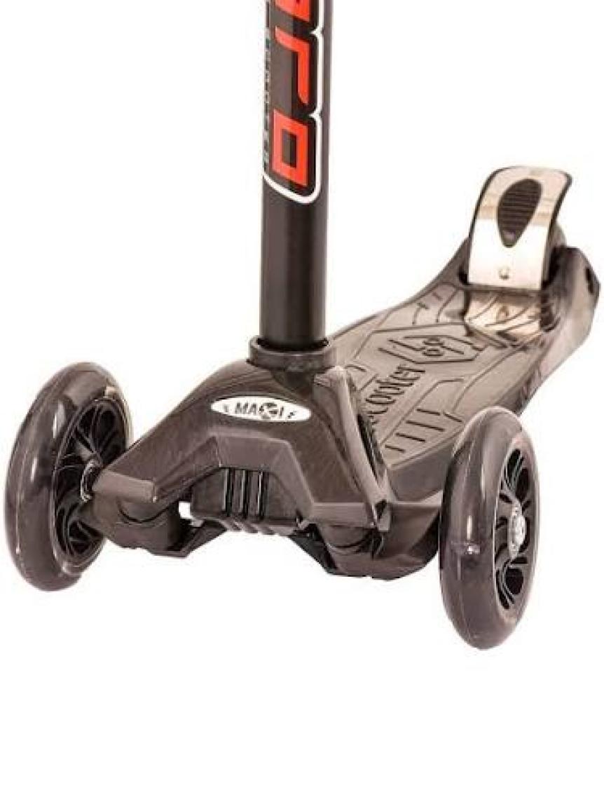 Can Oyuncak Shinaro MAXI Twister 3 Led Işıklı 3 Tekerli Yükseklik Ayarlı Scooter - SİYAH