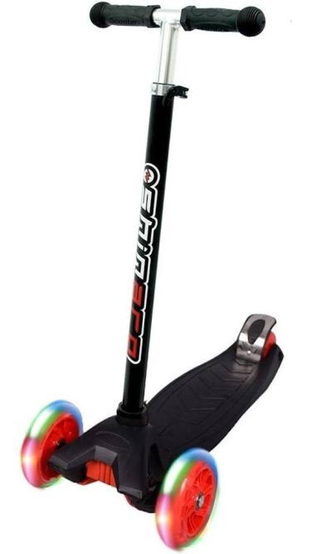 Can Oyuncak Shinaro MAXI Twister 3 Led Işıklı 3 Tekerli Yükseklik Ayarlı Scooter - SİYAH