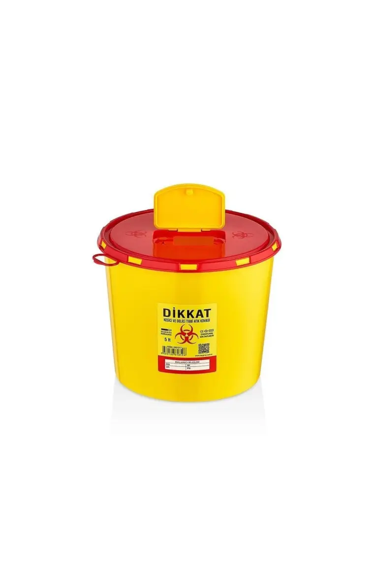 Ceyhanlar Tıbbi Atık Çöp Kovası 5 lt