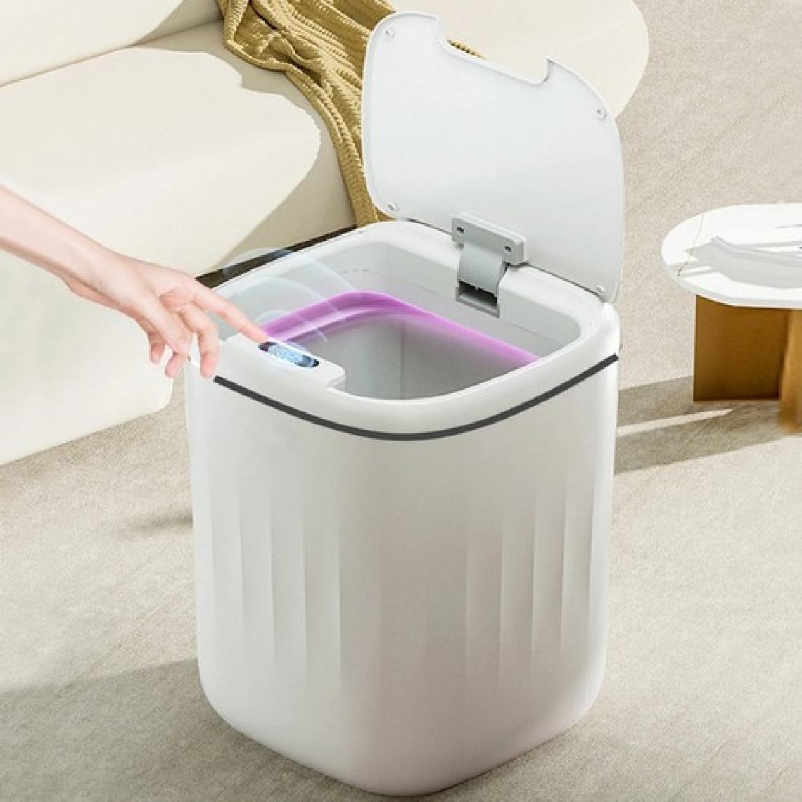 Baysa Akıllı Teknolojik Sensörlü Çöp Kovası - Mutfak Banyo Ofis 20 Lt Uv Işık Antibakteriyel Koku Geçirmez
