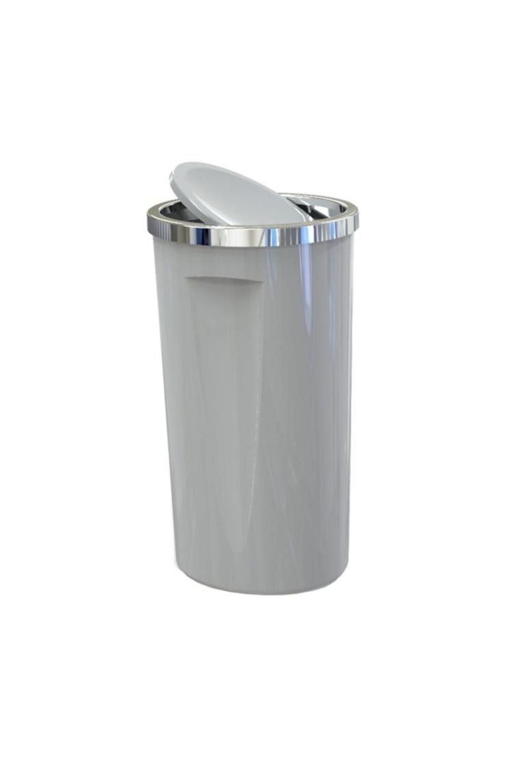 Primanova Lenox Gri 35 lt Çöp Kovası M-E76-07
