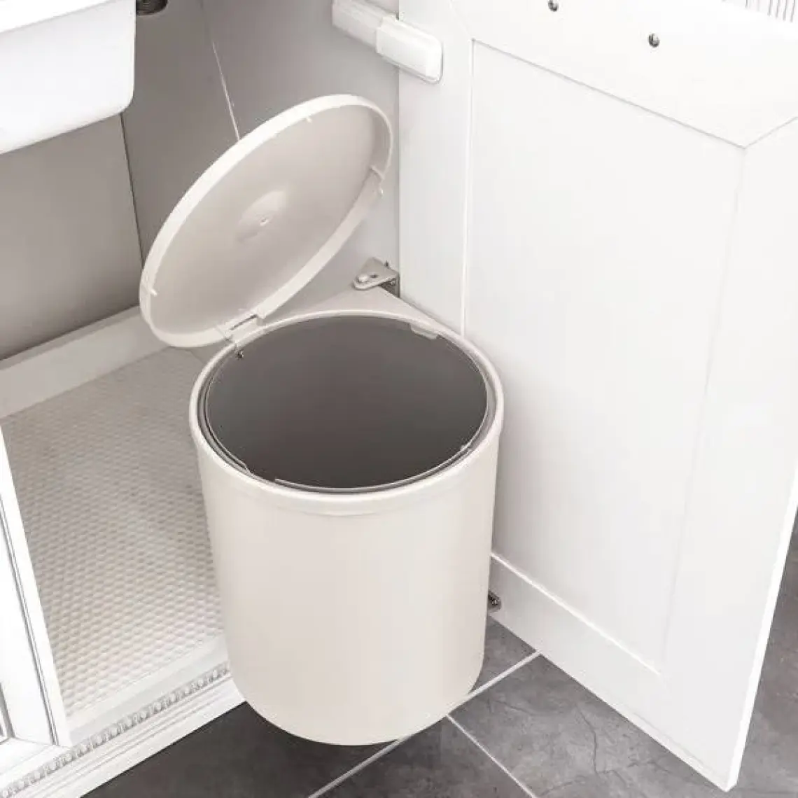 Hafele Ipli Çöp Kovası - Fix Iı Çöp Kutusu Krem 13 Lt