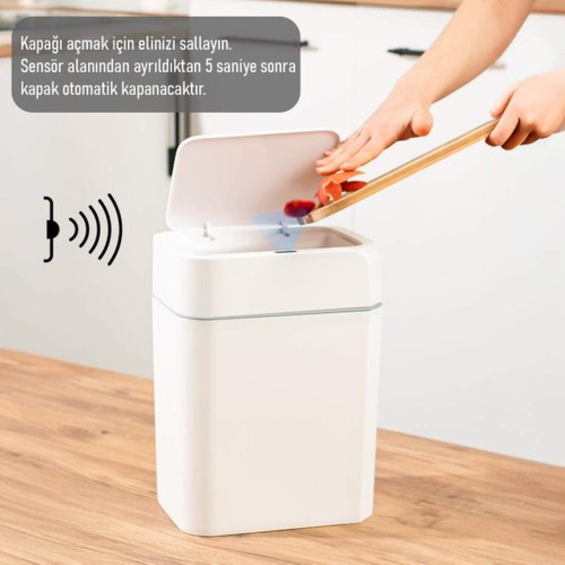 Follow Me Sensörlü Çöp Kovası 12 Litre