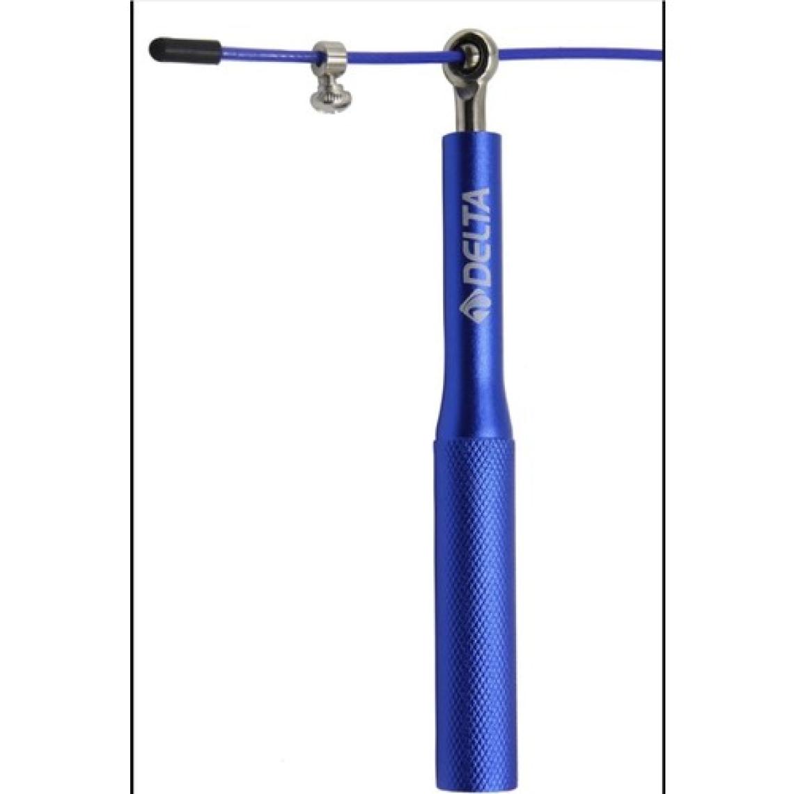 Delta Pro Crossfit Speed Jump Rope Alüminyum Sap Çelik Telli Hızlı Atlama İpi Mavi