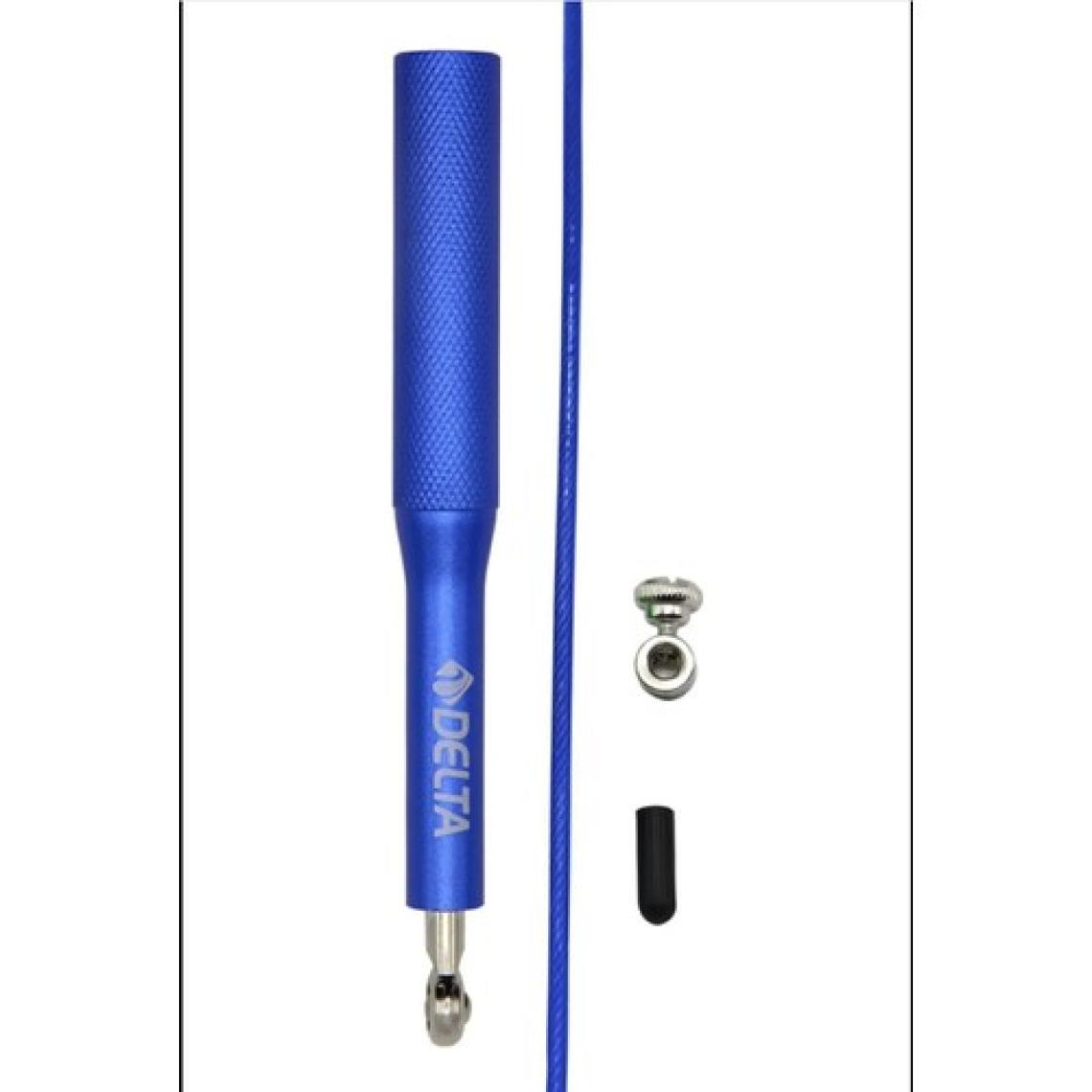 Delta Pro Crossfit Speed Jump Rope Alüminyum Sap Çelik Telli Hızlı Atlama İpi Mavi