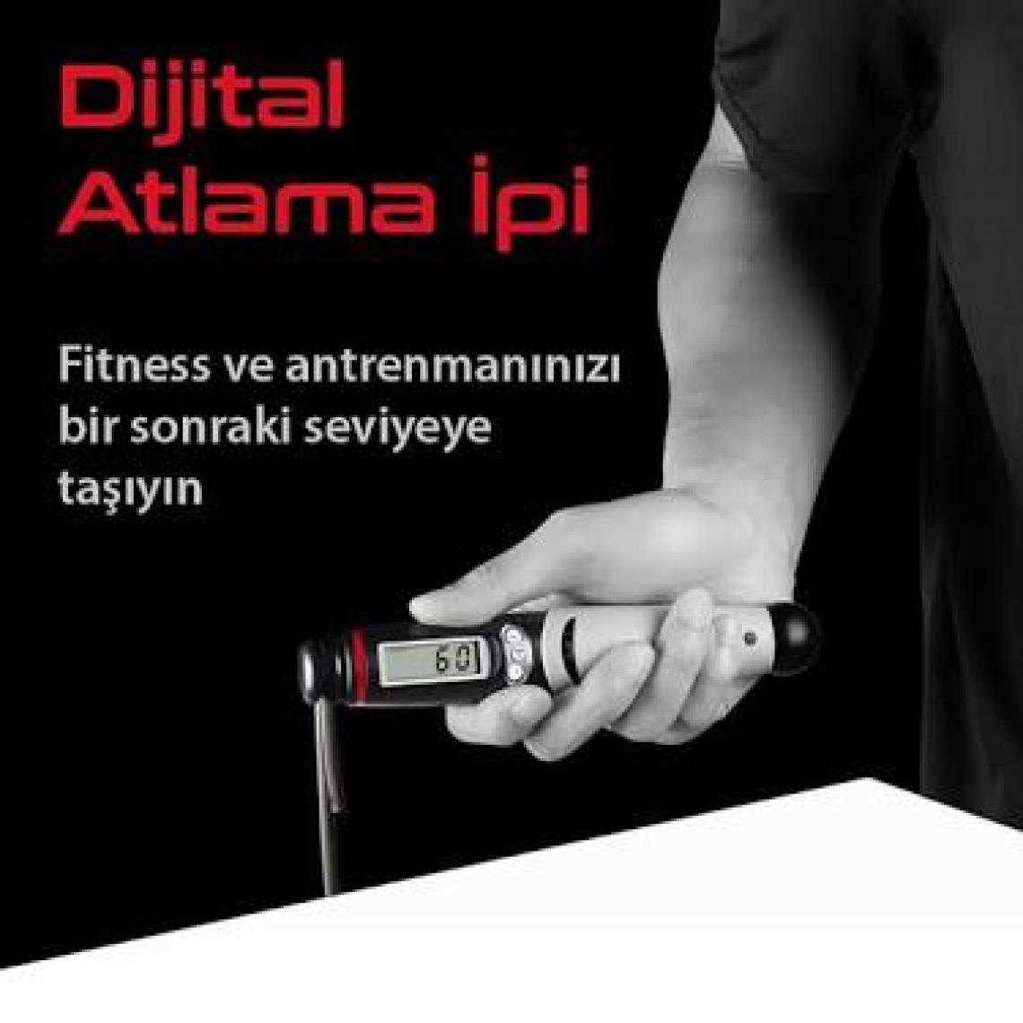 exeo Kyto Ayarlanabilir Dijital Sayaçlı Atlama Ipi Alarm Sayaç 3mt