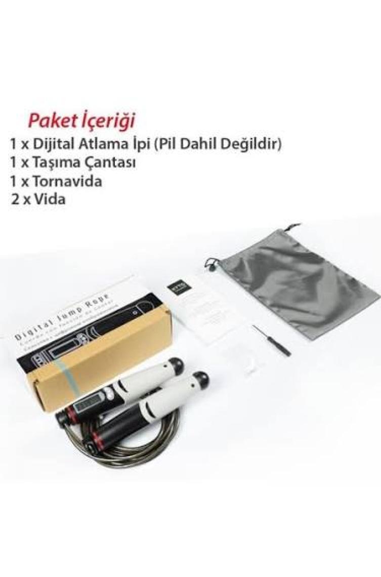exeo Kyto Ayarlanabilir Dijital Sayaçlı Atlama Ipi Alarm Sayaç 3mt