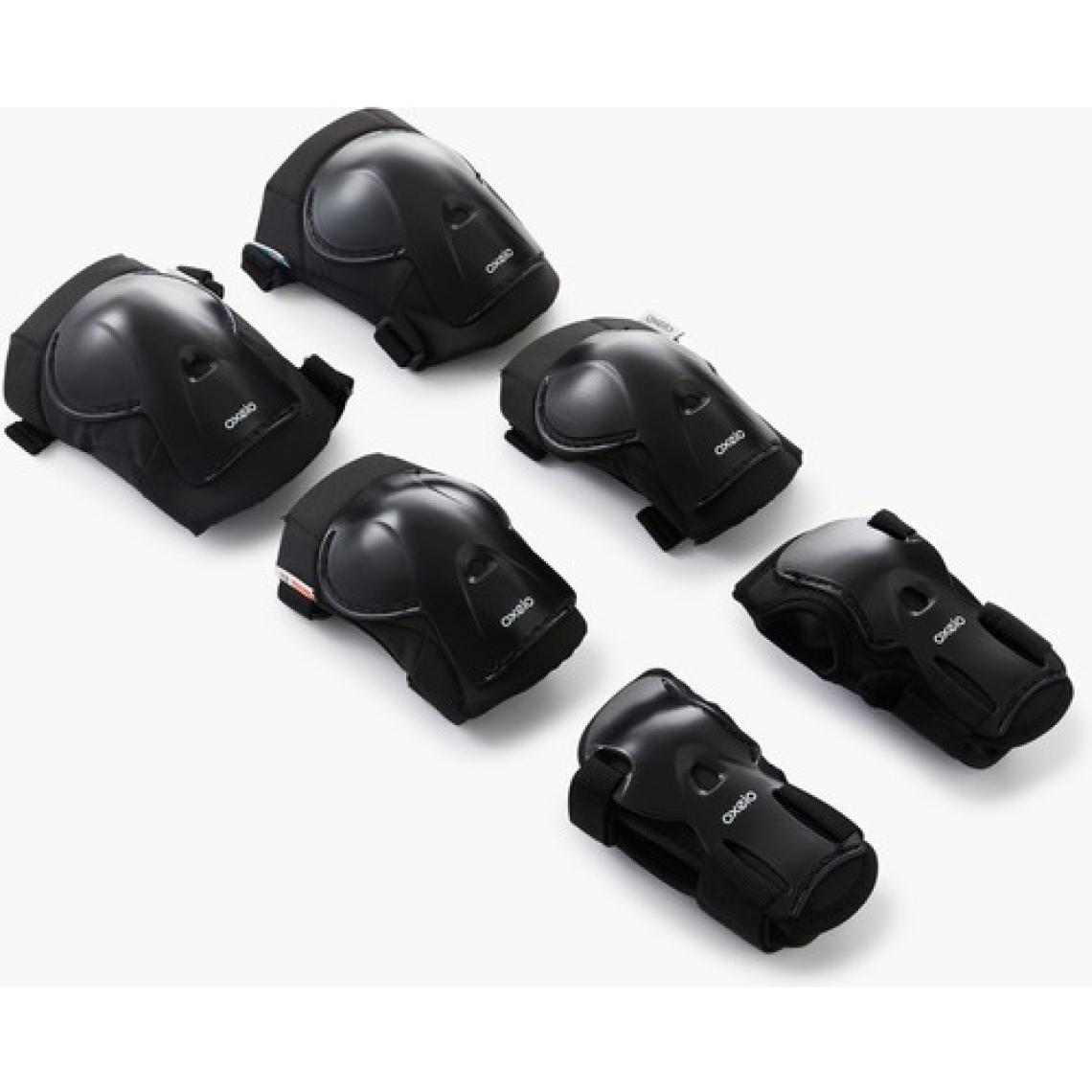Decathlon OXELO Çocuk Paten / Kaykay / Scooter 3x2 Destek Seti - Siyah - PLAY