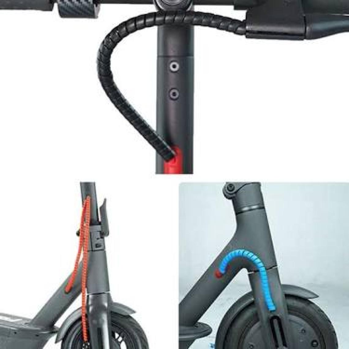 Profisher M365 M365 Pro Elektrikli Scooter Için 100 cm Kablo Koruyucu Spiral Siyah