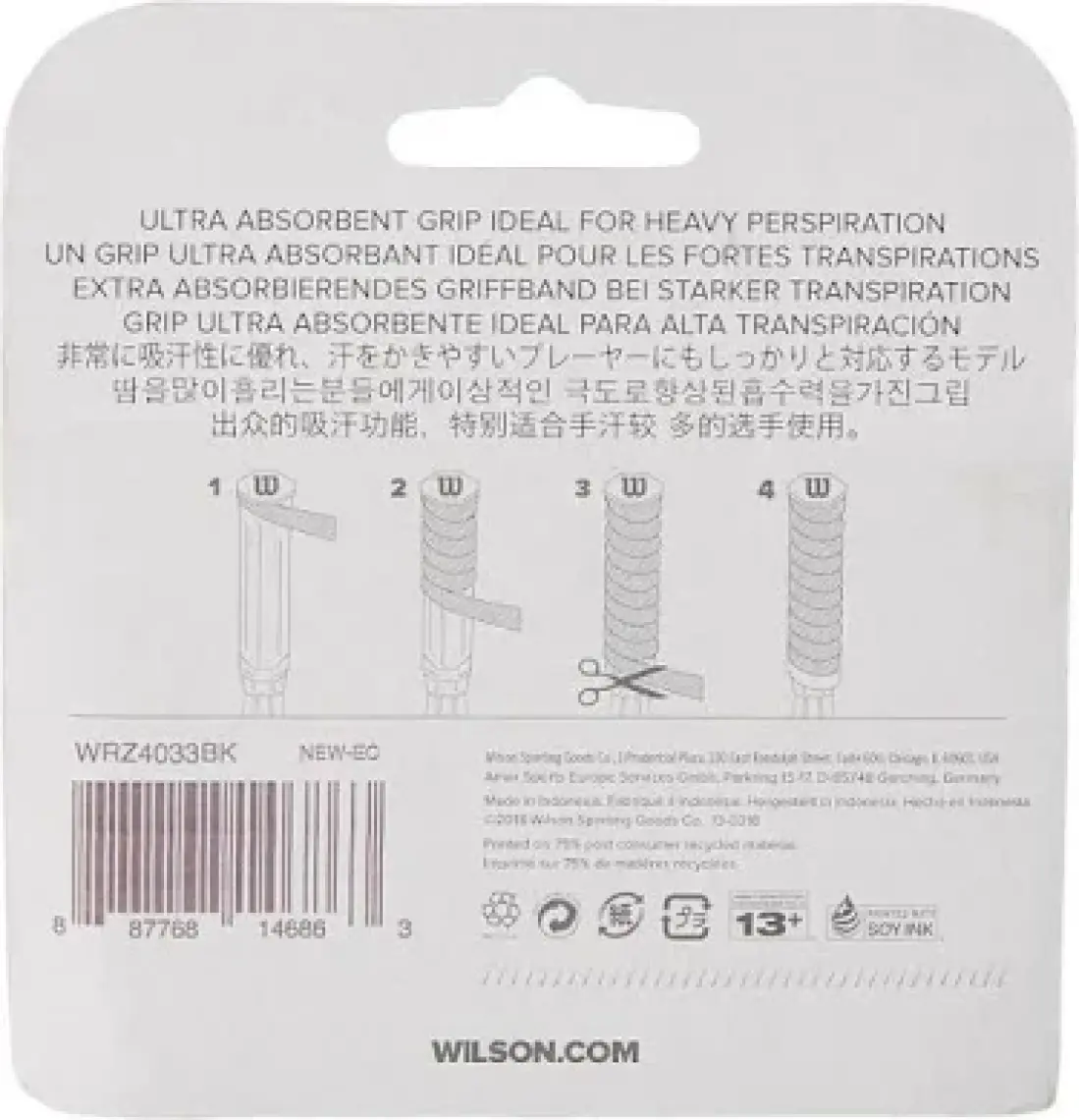 Advantage Absorbent Overgrip Tenis Raketi Gribi Wrz4033 Siyah