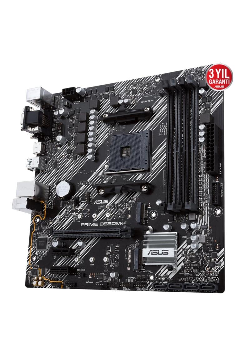 Asus Prime B550M-K AMD AM4 3.Nesil DDR4 VGA DVI HDMI Anakart