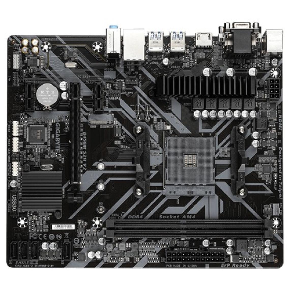 Gigabyte B450M S2H V2 AMD B450 DDR4 3600MHz ATX Anakart