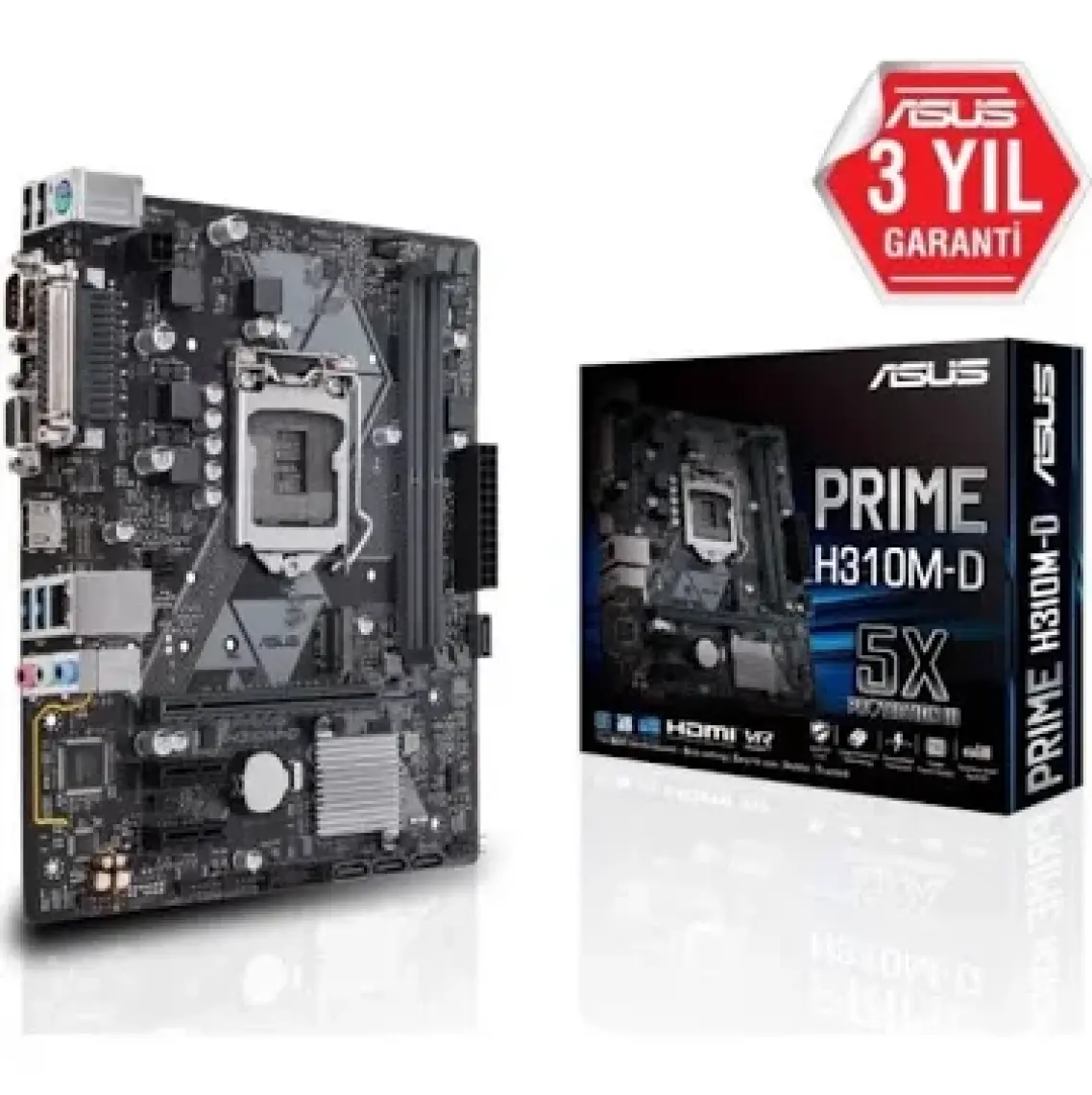 Asus Prıme H310M-F R2.0 Intel H310 Lga1151 DDR4 2666 Vga Usb3.1 Matx (Prıme H310M-F R2.0) Anakart