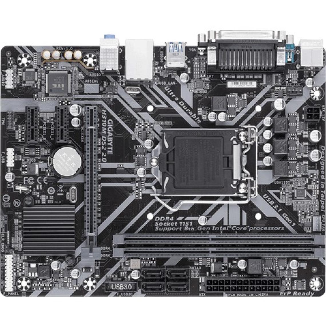 Gigabyte H310M DS2 2.0 Intel H310 Express 2133MHz DDR4 1151Pin mATX Anakart