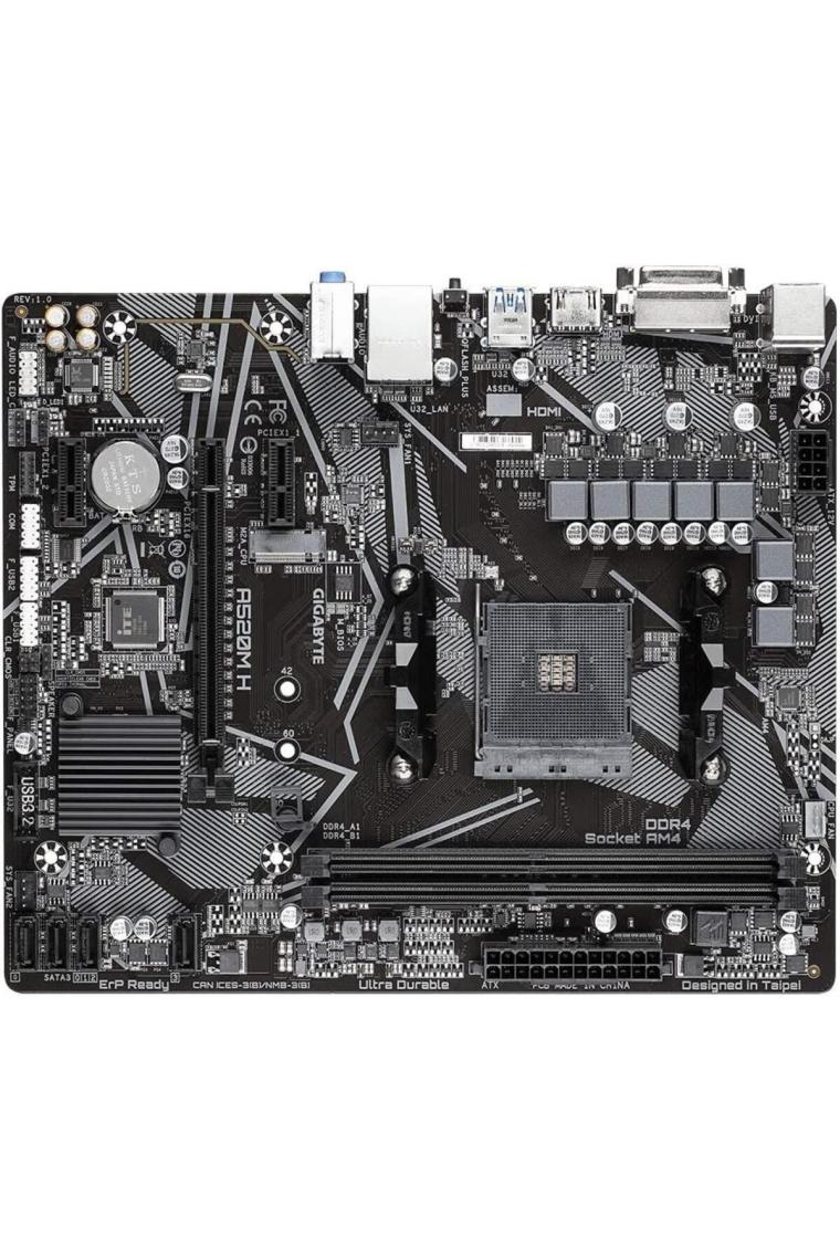 A520m H Amd A520 Ddr4 M.2 Hdmı/dvı Matx Am4 Anakart